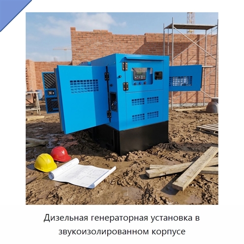 Дизельная генераторная установка в звукоизолированном корпусе