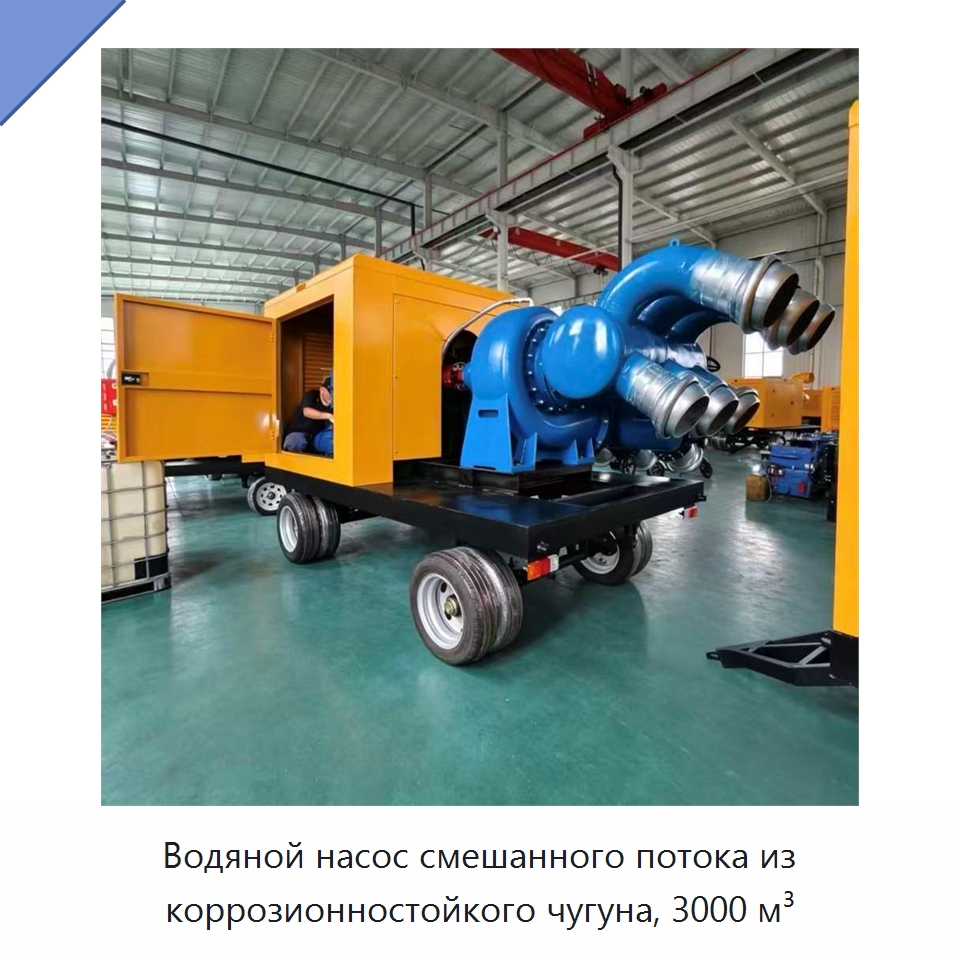 Водяной насос смешанного потока из коррозионностойкого чугуна, 3000 м³ — Насосы