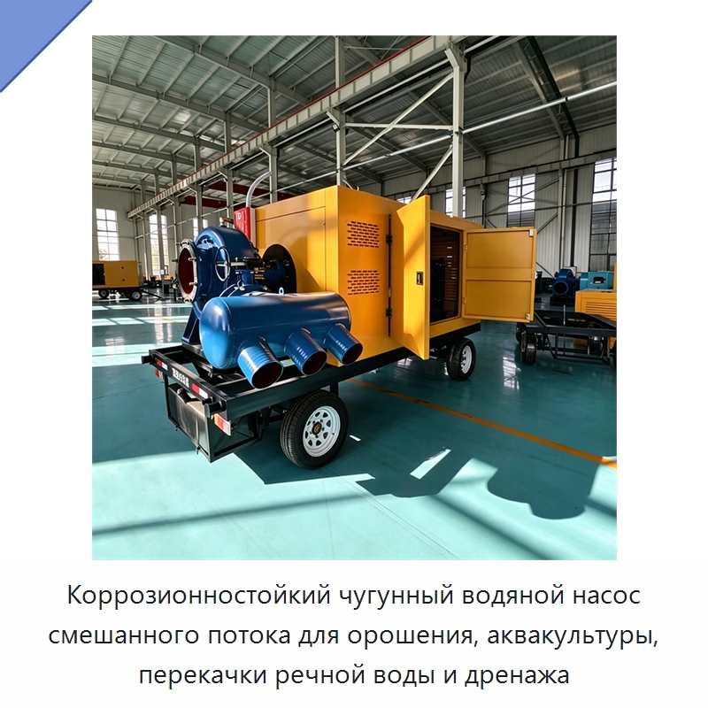 Коррозионностойкий чугунный водяной насос смешанного потока для орошения, аквакультуры, перекачки речной воды и дренажа — Насосы