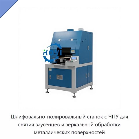 Шлифовально-полировальный станок с ЧПУ для снятия заусенцев и зеркальной обработки металлических поверхностей