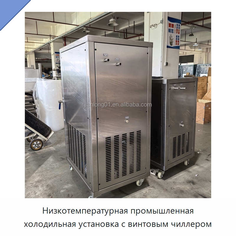 Низкотемпературная промышленная холодильная установка с винтовым чиллером — Охладительное оборудование