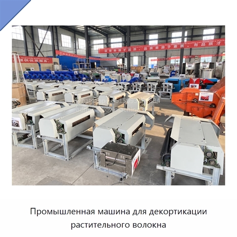 Промышленная машина для декортикации растительного волокна