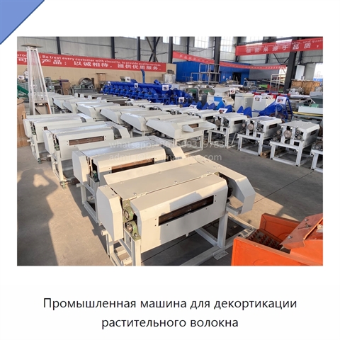 Промышленная машина для декортикации растительного волокна