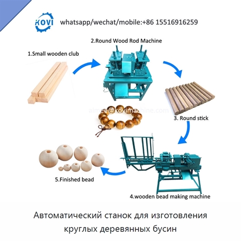 Автоматический станок для изготовления круглых деревянных бусин