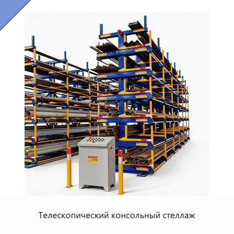 Телескопический консольный стеллаж
