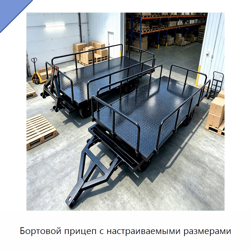 Бортовой прицеп с настраиваемыми размерами — Специальное подъемно-транспортное оборудование