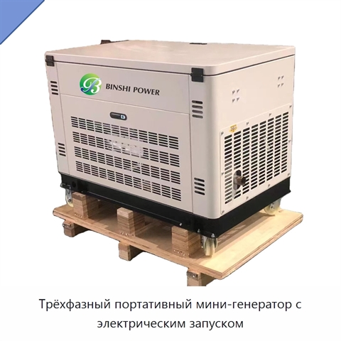 Трёхфазный портативный мини-генератор с электрическим запуском