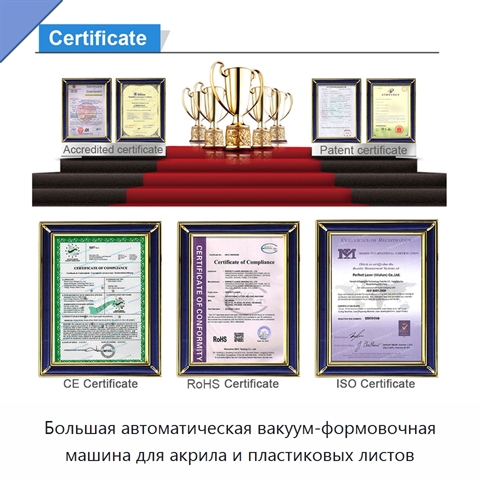 Большая автоматическая вакуум-формовочная машина для акрила и пластиковых листов