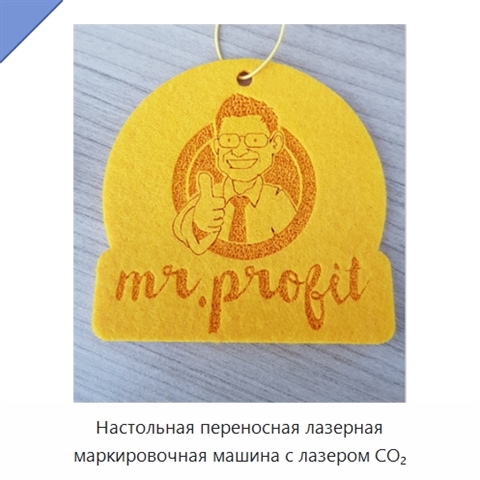 Настольная переносная лазерная маркировочная машина с лазером CO₂