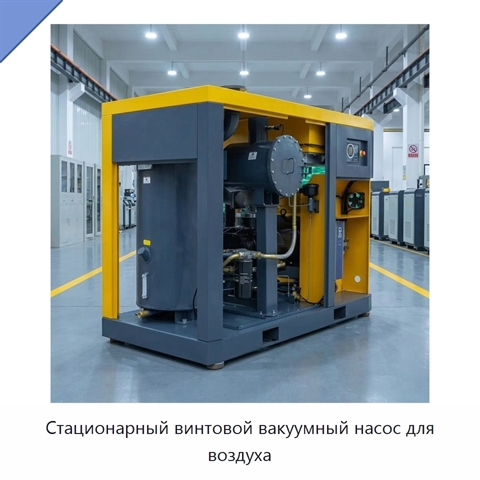 Стационарный винтовой вакуумный насос для воздуха