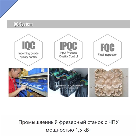 Промышленный фрезерный станок с ЧПУ мощностью 1,5 кВт