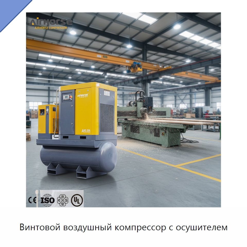 Винтовой воздушный компрессор с осушителем — Промышленные компрессоры