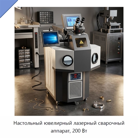 Настольный ювелирный лазерный сварочный аппарат, 200 Вт