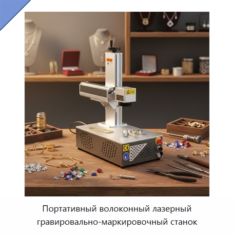 Портативный волоконный лазерный гравировально-маркировочный станок