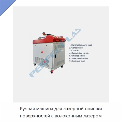 Ручная машина для лазерной очистки поверхностей с волоконным лазером