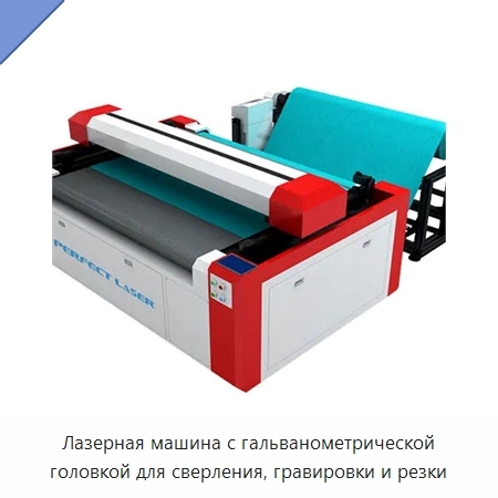 Лазерная машина с гальванометрической головкой для сверления, гравировки и резки
