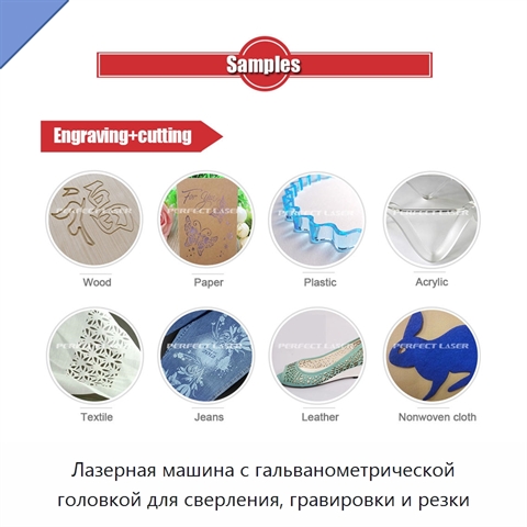 Лазерная машина с гальванометрической головкой для сверления, гравировки и резки