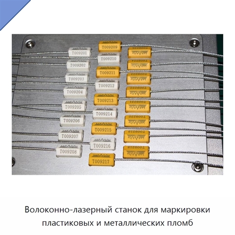 Волоконно-лазерный станок для маркировки пластиковых и металлических пломб