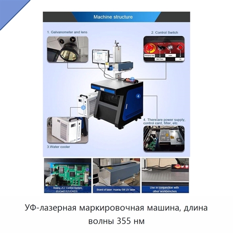 УФ-лазерная маркировочная машина, длина волны 355 нм