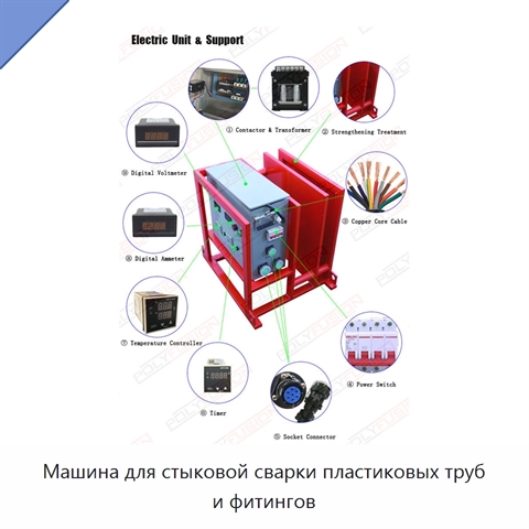 Машина для стыковой сварки пластиковых труб и фитингов