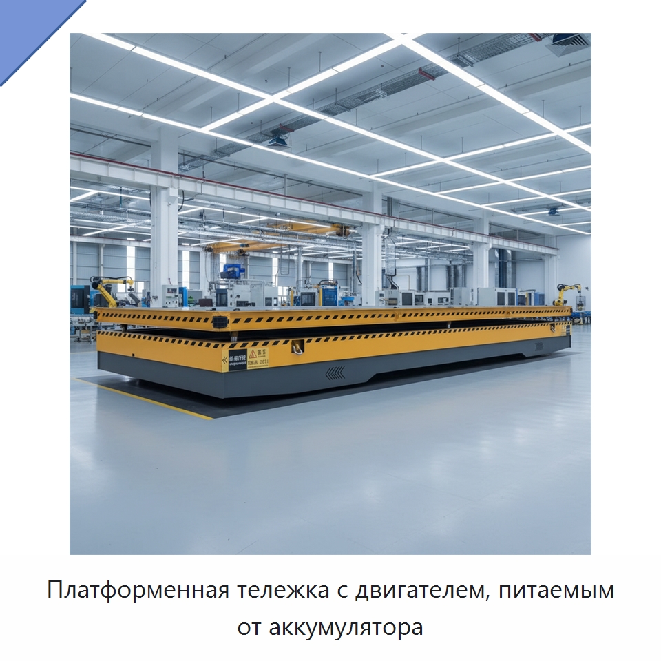 Платформенная тележка с двигателем, питаемым от аккумулятора — Специальное подъемно-транспортное оборудование