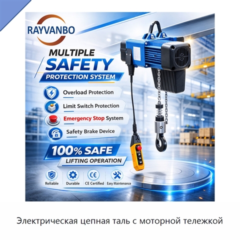 Электрическая цепная таль с моторной тележкой