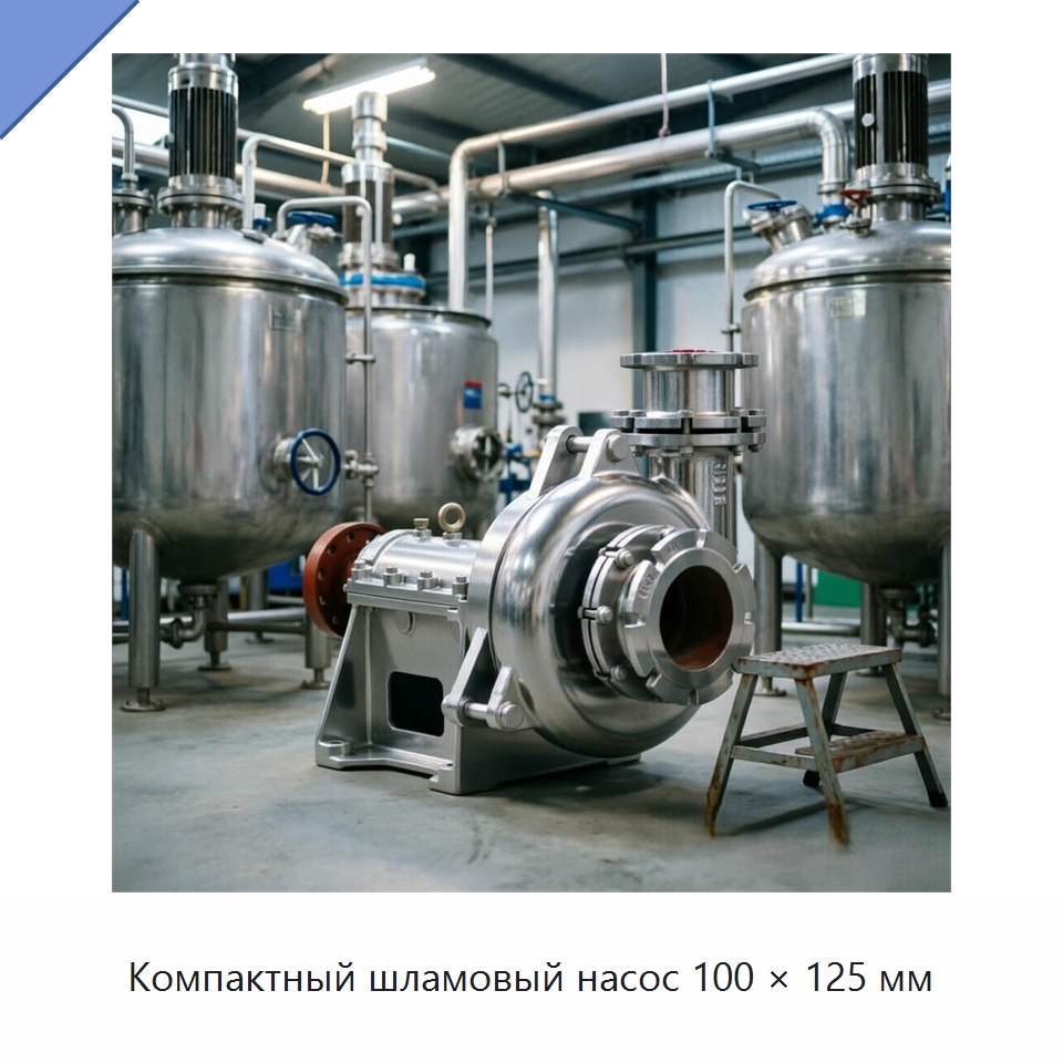 Компактный шламовый насос 100 × 125 мм — Насосы