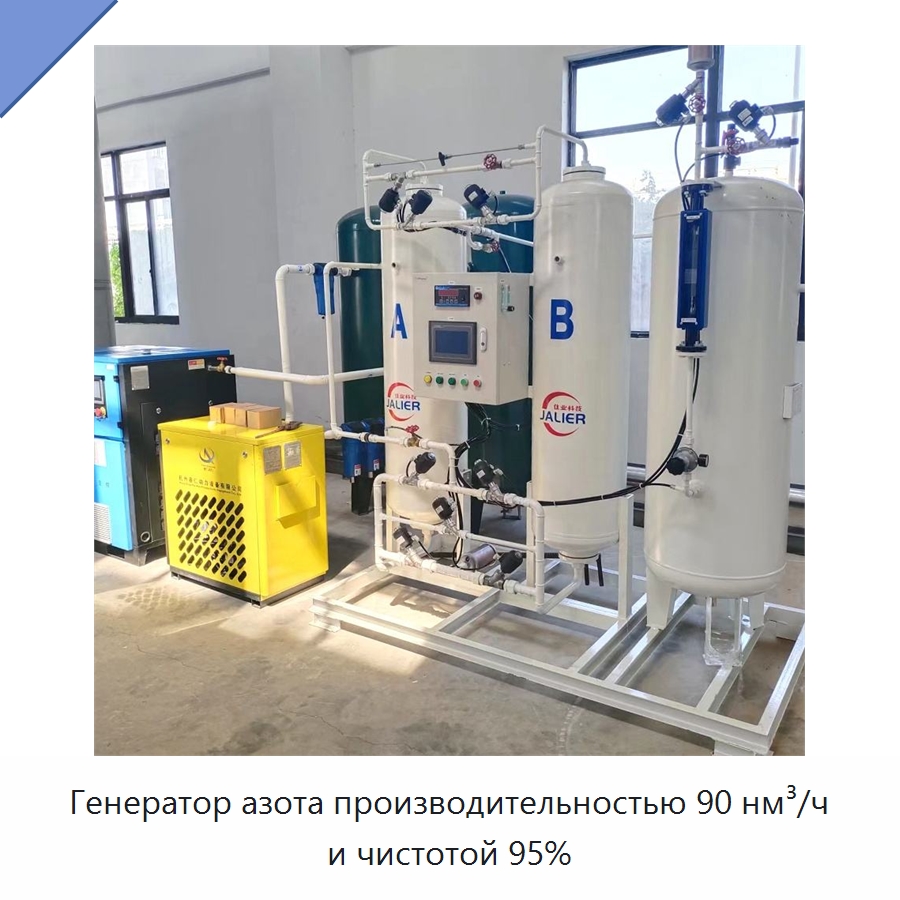 Генератор азота производительностью 90 нм³/ч и чистотой 95% — Газогенераторное оборудование