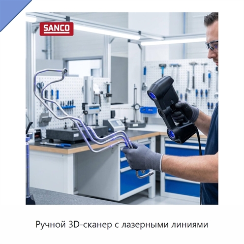 Ручной 3D-сканер с лазерными линиями