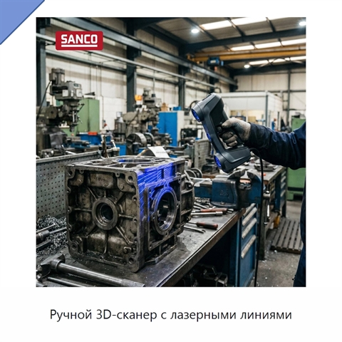 Ручной 3D-сканер с лазерными линиями