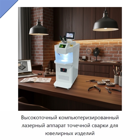 Высокоточный компьютеризированный лазерный аппарат точечной сварки для ювелирных изделий