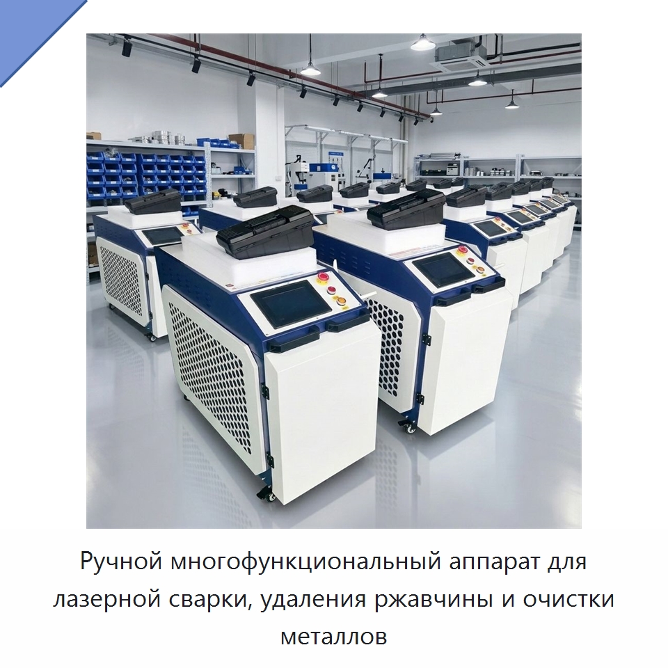 Ручной многофункциональный аппарат для лазерной сварки, удаления ржавчины и очистки металлов — Установки лазерной сварки