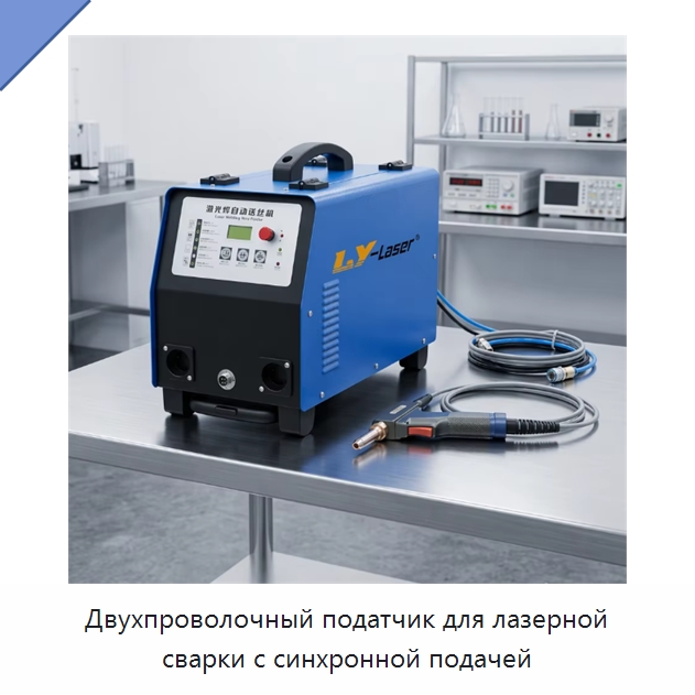 Двухпроволочный податчик для лазерной сварки с синхронной подачей — Комплектующие для лазерного оборудования