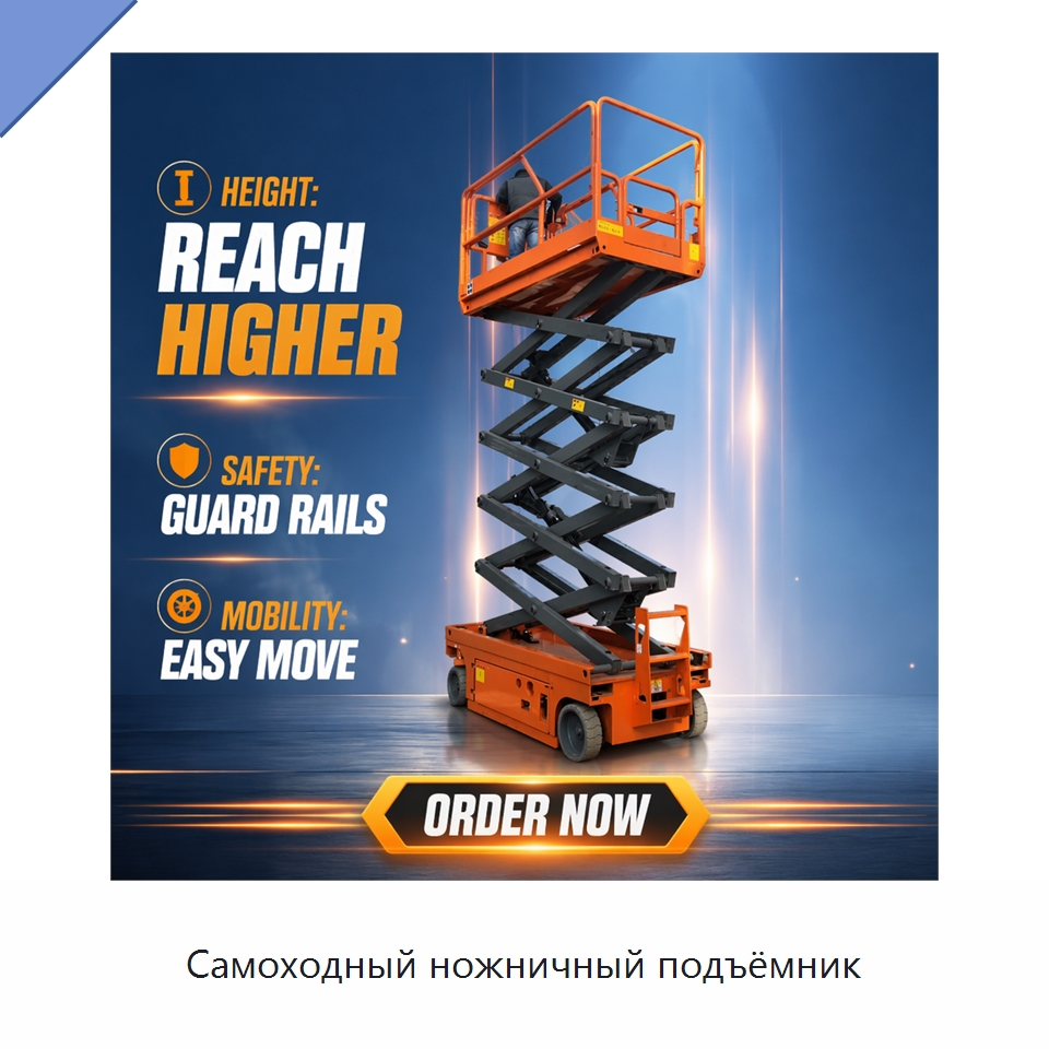 Самоходный ножничный подъёмник — Подъемные столы