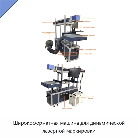 Широкоформатная машина для динамической лазерной маркировки