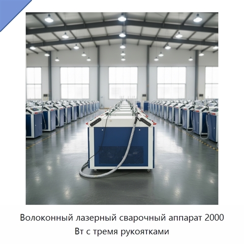 Волоконный лазерный сварочный аппарат 2000 Вт с тремя рукоятками