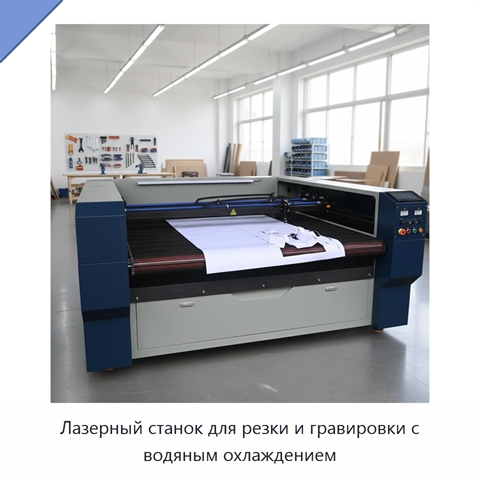 Лазерный станок для резки и гравировки с водяным охлаждением
