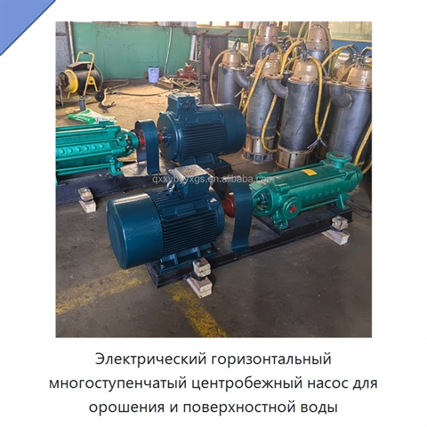 Электрический горизонтальный многоступенчатый центробежный насос для орошения и поверхностной воды