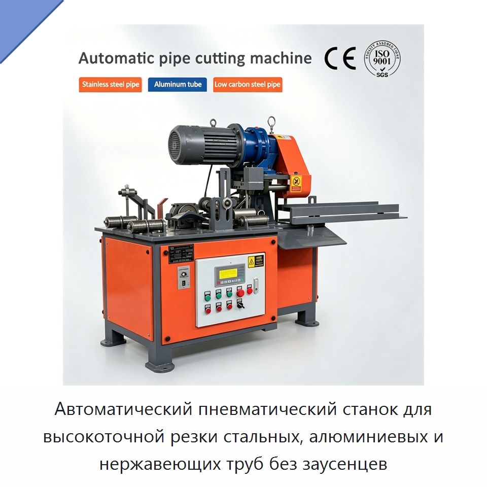 Автоматический пневматический станок для высокоточной резки стальных, алюминиевых и нержавеющих труб без заусенцев — Станки для обработки труб