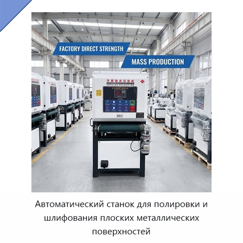 Автоматический станок для полировки и шлифования плоских металлических поверхностей