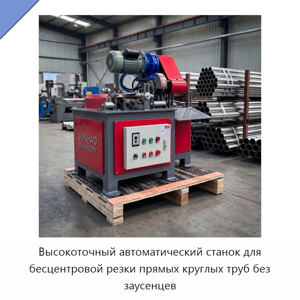 Высокоточный автоматический станок для бесцентровой резки прямых круглых труб без заусенцев