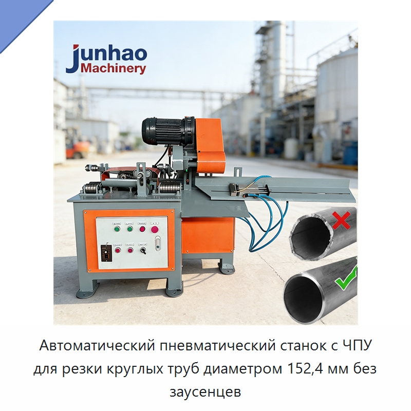 Автоматический пневматический станок с ЧПУ для резки круглых труб диаметром 152,4 мм без заусенцев — Станки для обработки труб