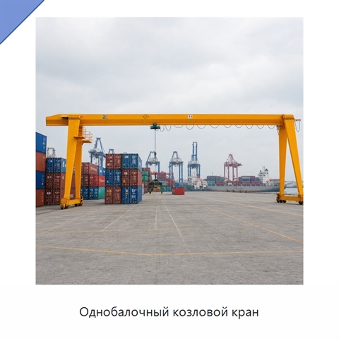 Однобалочный козловой кран