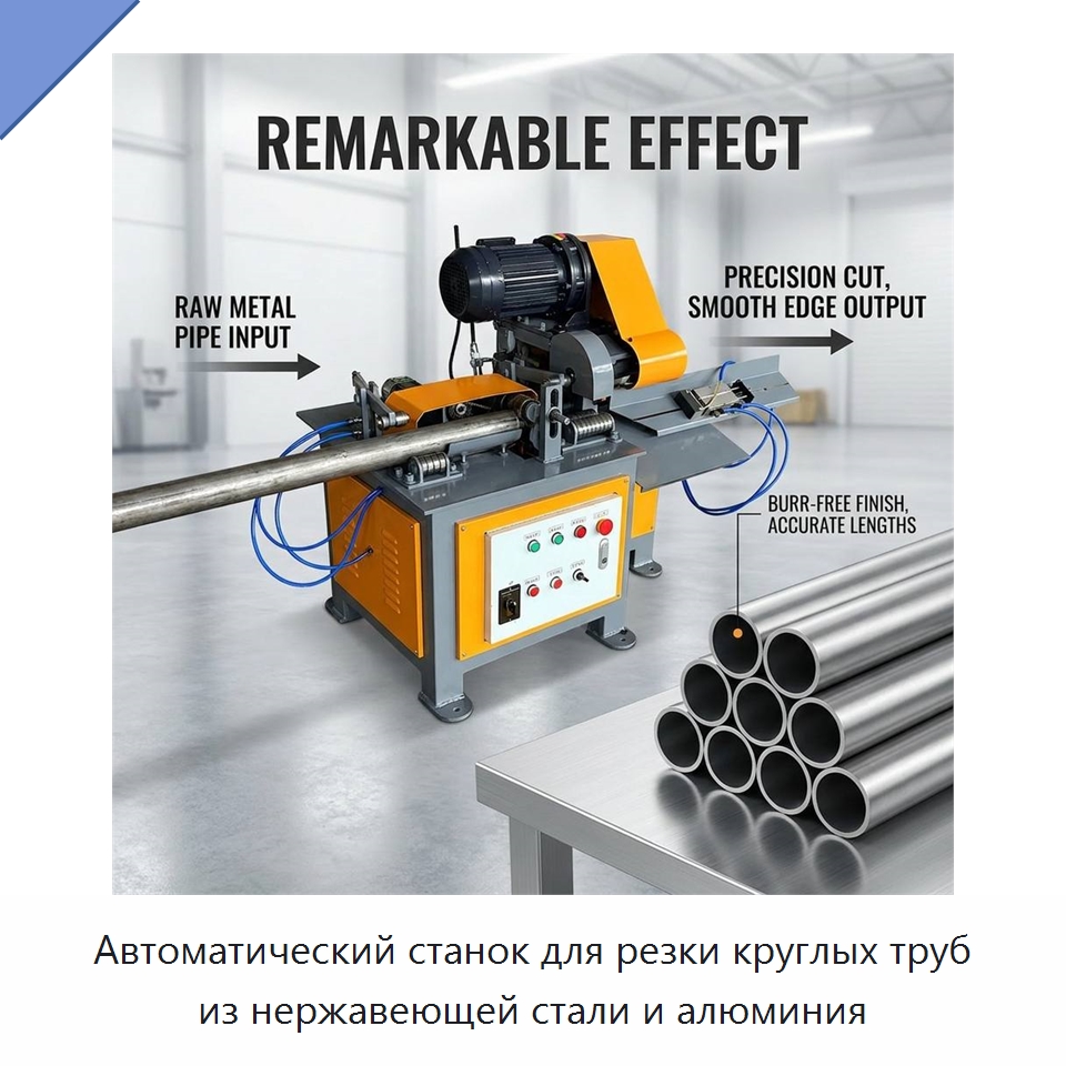 Автоматический станок для резки круглых труб из нержавеющей стали и алюминия — Станки для обработки труб