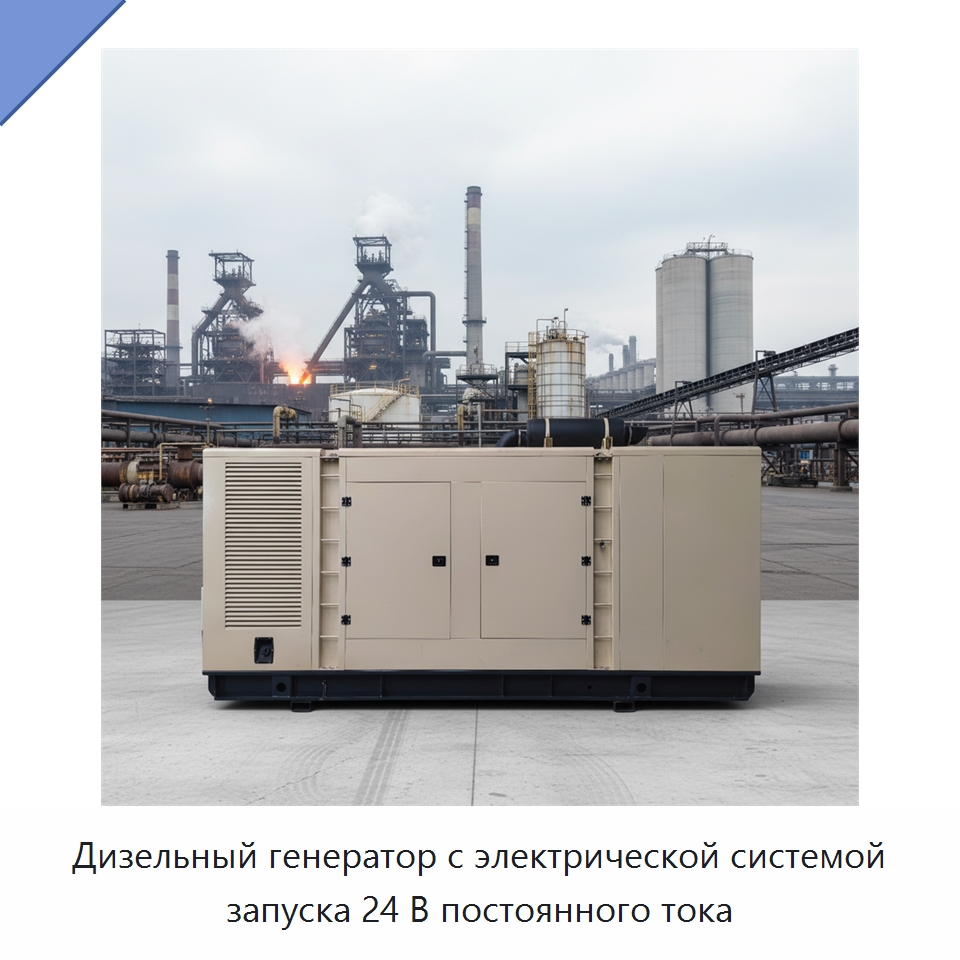 Дизельный генератор с электрической системой запуска 24 В постоянного тока — Дизельные генераторы