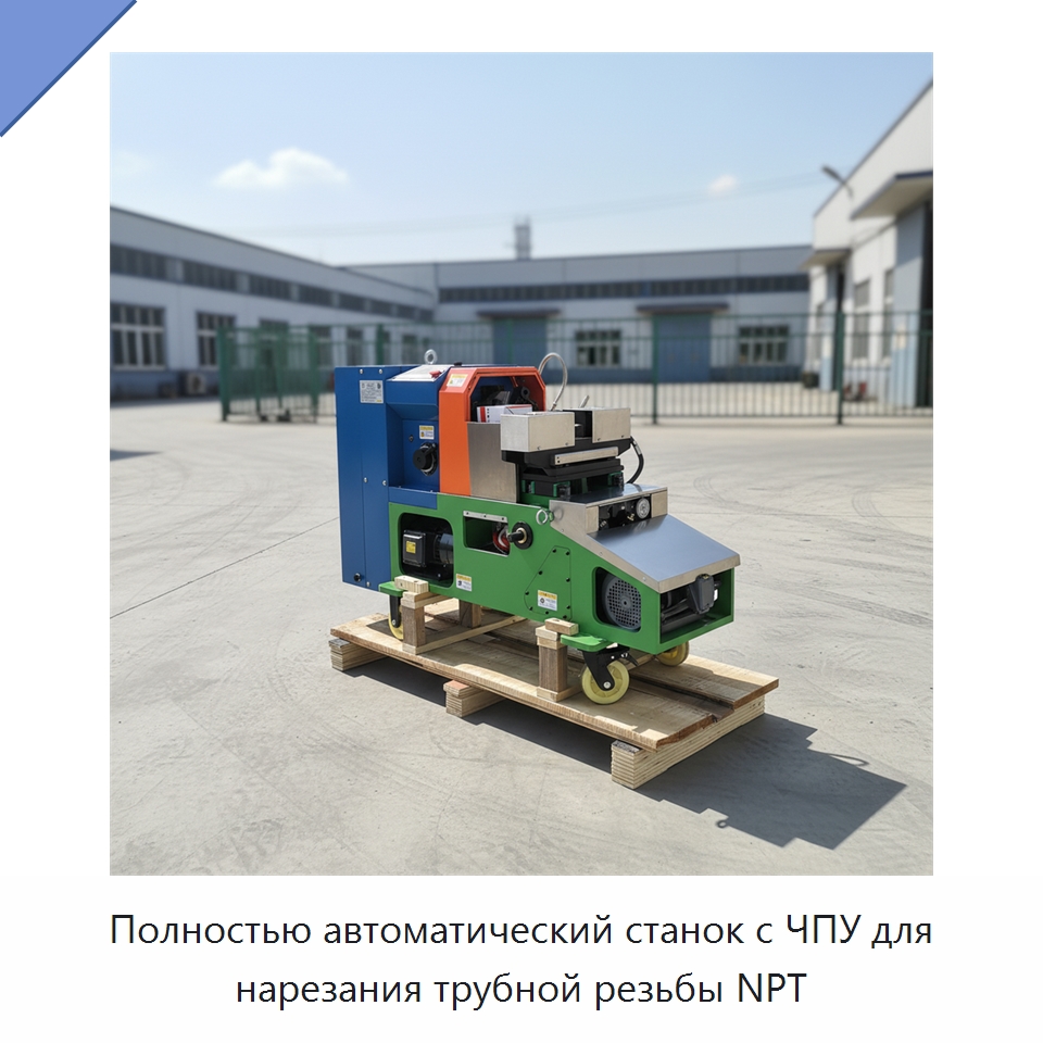 Полностью автоматический станок с ЧПУ для нарезания трубной резьбы NPT