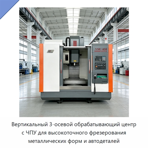Вертикальный 3-осевой обрабатывающий центр с ЧПУ для высокоточного фрезерования металлических форм и автодеталей