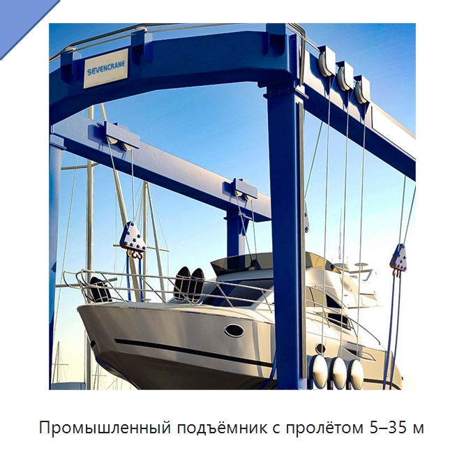 Промышленный подъёмник с пролётом 5–35 м — Краны