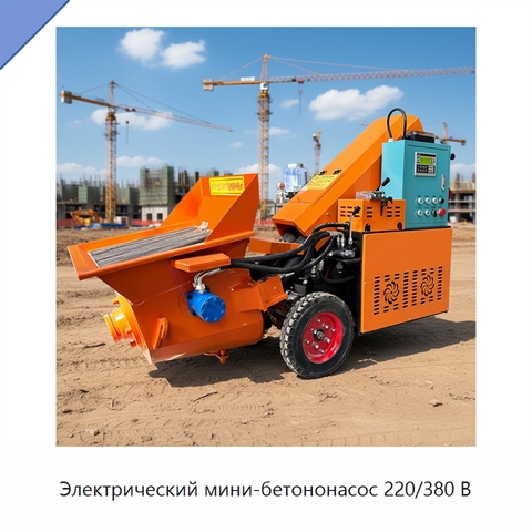 Электрический мини-бетононасос 220/380 В