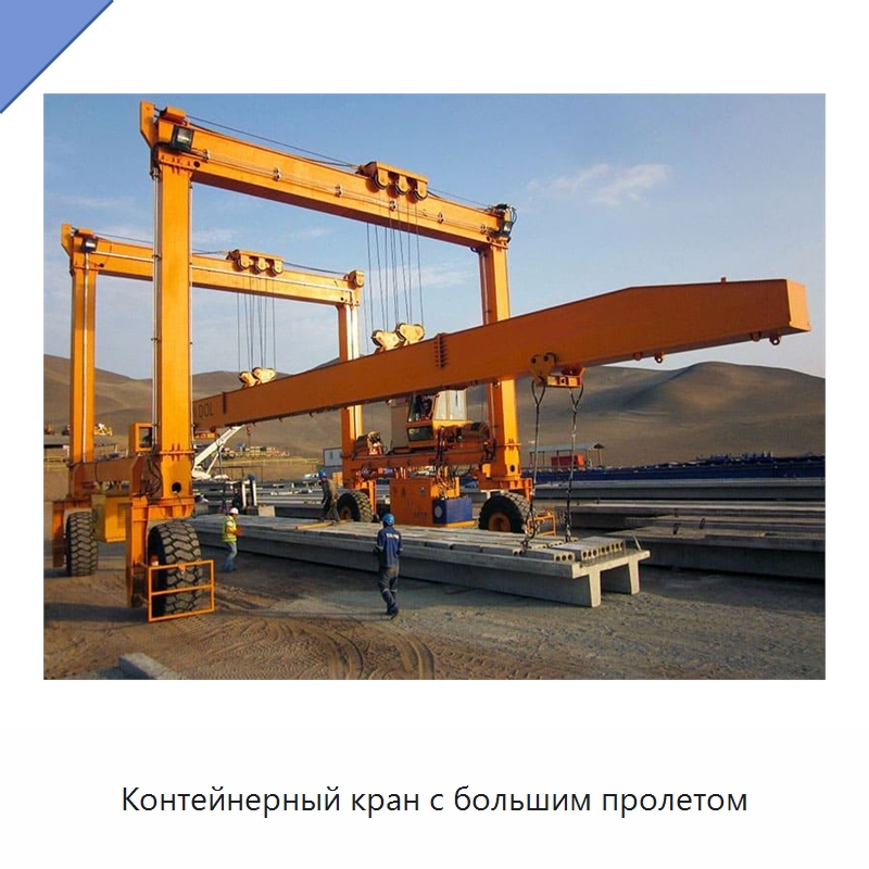 Контейнерный кран с большим пролетом — Краны